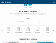 Tablet Screenshot of eindruck.at